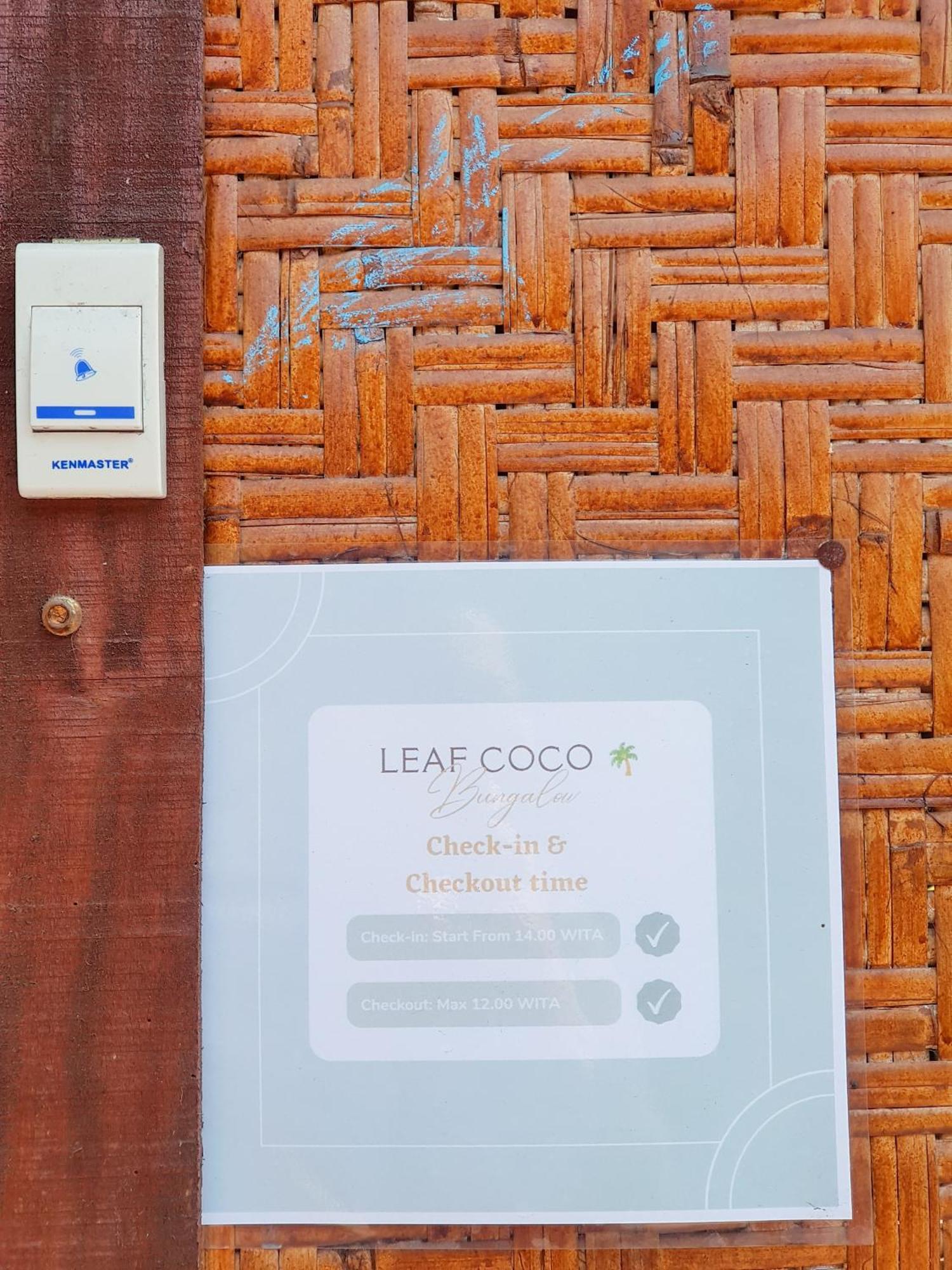 Leaf Coco Bungalow Gili Air Buitenkant foto